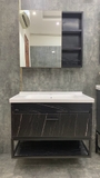 TC2011 - Tủ chậu nhựa PVC, mặt chậu sứ liền khối âm, Kích thước 48x80cm