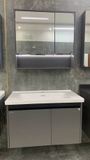 TC2102 - Tủ chậu nhựa PVC, mặt chậu sứ âm liền khối, kích thước 48x80cm