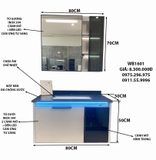 TỦ CHẬU MẶT ĐÁ CHỐNG XƯỚC CHẬU SỨ ÂM TC2015