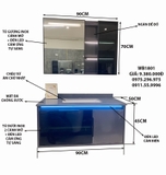TC2104 - TỦ CHẬU INOX MẶT ĐÁ, CHẬU SỨ ÂM
