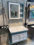 TỦ CHẬU NHỰA MẶT CHẬU SỨ ÂM LIỀN KHỐI TC2074