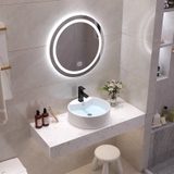 BÀN ĐÁ ĐƠN NHÂN TẠO TRONG NƯỚC 1 TẦNG KẾT HỢP CHẬU NỔI VÀ GƯƠNG LED BD16