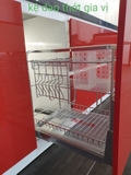 GV01 - Kệ gia vị nan dẹt Inox bóng cao cấp