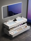 TỦ BÀN ĐÁ CHỐNG XƯỚC 2 CHẬU NHẬP KHẨU BD1029