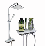 LUXURY17 - Combo phòng tắm cao cấp . Bồn cầu liền khối nắp UF chống xước, bàn đá 2 tầng đen vân mây.