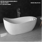 MW8213-170.MS - Bồn tắm massager cao cấp, chất liệu Acrylic. Kích thước: 1700 x 800 x 800(mm)