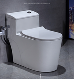 KA3958 - Bồn cầu liền khối sứ nung tráng men nano tuyết, xả lệch