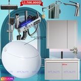 KANAX39 - Combo phòng tắm, bồn cầu thông minh, tủ chậu nhựa, sen cây bàn phím...