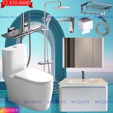 KANAX52 - Combo trọn bộ phòng tắm cao cấp có tủ chậu nhựa (10-15tr)