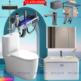 KANAX52 - Combo trọn bộ phòng tắm cao cấp có tủ chậu nhựa (10-15tr)