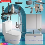 KANAX55 - Combo trọn bộ phòng tắm, tủ chậu nhựa, sen cây nhiệt độ cao cấp
