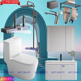 KANAX55 - Combo trọn bộ phòng tắm, tủ chậu nhựa, sen cây nhiệt độ cao cấp