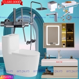KANAX59 - Combo trọn bộ phòng tắm cao cấp