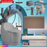 KANAX61 - Combo trọn bộ phòng tắm cao cấp, tủ chậu nhựa