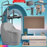 KANAX61 - Combo trọn bộ phòng tắm cao cấp, tủ chậu nhựa