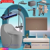 KANAX61 - Combo trọn bộ phòng tắm cao cấp, tủ chậu nhựa