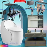 KANAX66A - Combo trọn bộ phòng tắm cao cấp