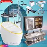 KANAX68A - Combo trọn bộ phòng tắm cao cấp