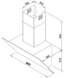 Máy hút khử mùi cao cấp Sevilla SV-90K3. Kích thước 900 x 330mm (DxRxC)