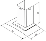 Máy hút khử phím cơ cao cấp Sevilla SV370. Kích thước 700x 480 x (600-1200)mm (DxRxC)