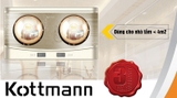 K2BQ - Đèn sưởi nhà tắm Kottmann 2 bóng