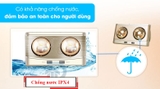 K2BQ - Đèn sưởi nhà tắm Kottmann 2 bóng
