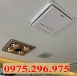 HE9 - Đèn sưởi nhà tắm âm trần có điều khiển, đèn led, báo nhiệt độ Heizen HE9