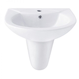 WIN01 - Combo trọn bộ phòng tắm, bồn cầu liền khối, chậu sứ treo, sen cây inox tròn...