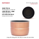 NS07 - Nồi Áp Suất Điện Đa Năng Natoshi NS-07 Dung Tích 6L, Bảo Hành 12 Tháng