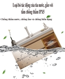 TC185 - Tủ chậu nhựa cao cấp kết hợp chậu sứ và gương led thông minh