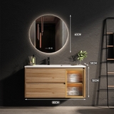 TC20100 - TỦ CHẬU NHỰA MẶT ĐÁ NHÂN TẠO, CHẬU SỨ ÂM