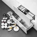 GR8 - Kệ bát đĩa xoong nồi inox 304 hộp lắp thùng cánh