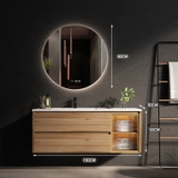 TC20100 - TỦ CHẬU NHỰA MẶT ĐÁ NHÂN TẠO, CHẬU SỨ ÂM