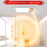 S107 - Máy sưởi nhà tắm chức năng 6in1 - Sưởi ấm, hút mùi, thông gió, quạt mát, sấy khô, chiếu sáng