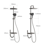 SC80 - Sen cây bàn phím ghi xám có dải led và 2 màn hình hiển thị