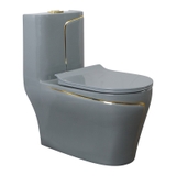 BỒN CẦU LIỀN KHỐI GHI XÁM SỌC VÀNG KA5325