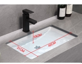NT14 - Bàn đá đôi chống xước, bề mặt nhám kết hợp chậu sứ âm(Chưa bao gồm vòi và gương)