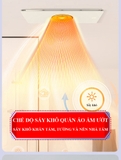 S123 - Máy sưởi nhà tắm chức năng 6in1 - Sưởi ấm, hút mùi, thông gió, quạt mát, sấy khô, chiếu sáng