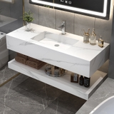 NT101 - Bàn đá nhân tạo liền khối chống xước cao cấp(Chưa bao gồm vòi và gương)