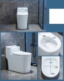KA3997 - Bồn cầu liền khối sứ nung tráng men nano tuyết cao cấp