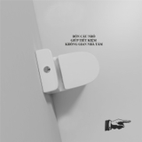 K8089 - Bồn cầu liền khối ghi trắng, men nano tuyết chống bám dính, bộ xả cao cấp, nước xả mạnh và êm.