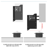 GK - Giá bát nâng hạ nan dẹt lắp cho tủ bếp