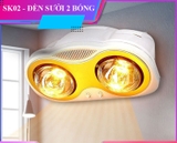 SK02 - Đèn sưởi treo tường nhà tắm 2 bóng cong cao cấp