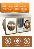 K2B-HW-G - Đèn sưởi nhà tắm Kottmann 2 bóng có quạt
