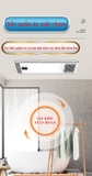 S108 - Máy sưởi nhà tắm chức năng 6in1 - Sưởi ấm, hút mùi, thông gió, quạt mát, sấy khô, chiếu sáng