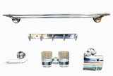 KANAX31 - Combo trọn bộ phòng tắm, bồn cầu liền khối,  bàn đá 1 tầng chậu sứ nổi, sen cây nhiệt độ ....