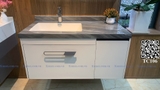TC106 - Tủ chậu phòng tắm mặt đá , chậu liền mép cao cấp