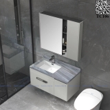 TC106 - Tủ chậu phòng tắm mặt đá , chậu liền mép cao cấp