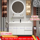 TC124 - Tủ chậu nhựa PVC cao cấp. KT: 48x100cm