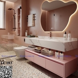 TC183 - Tủ chậu màu hồng cao cấp
